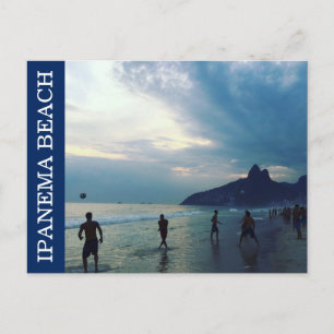 ipanemastrand futbol vykort