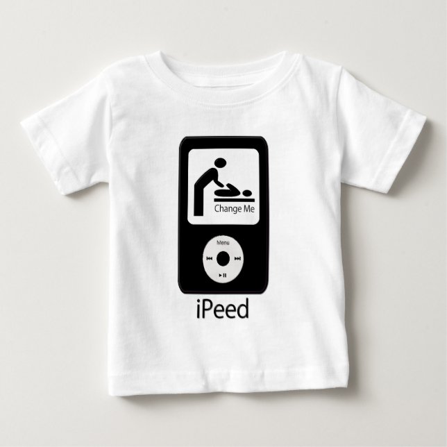 iPeed spädbarn-/småbarnT-tröja T-shirt (Framsida)