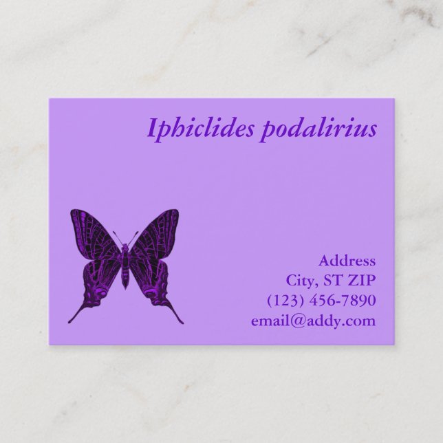 Iphiclides podalirius Profile Card Visitkort (Framsida)