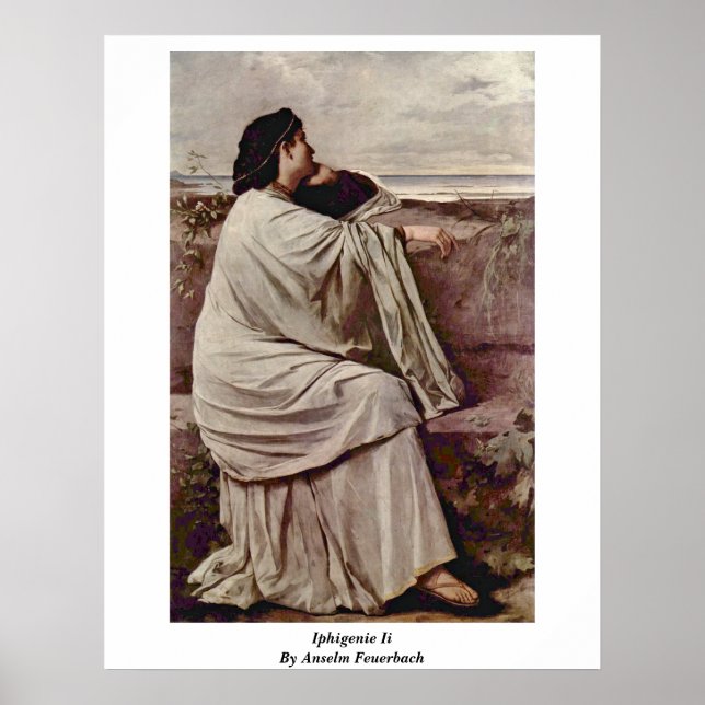 Iphigenie II av Anselm Feuerbach Poster (Framsidan)
