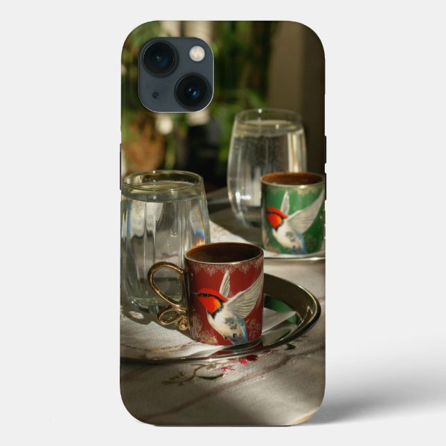 iPhone 13-Casesers fredlig avbildning av kaffe Kop (Baksida)