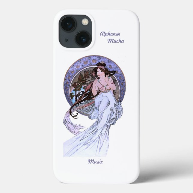 iPhone 13 fodral Alphonse Mucha Art nouveau (Baksida)