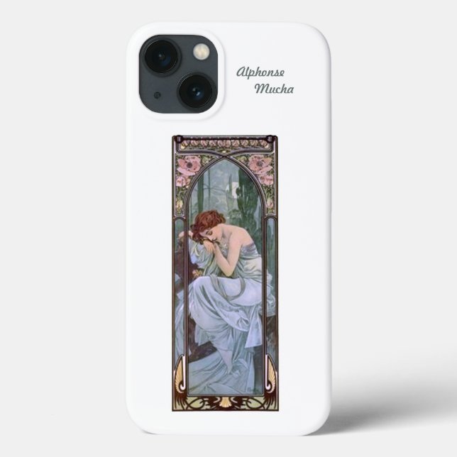 iPhone 13 fodral Alphonse Mucha Art nouveau (Baksida)