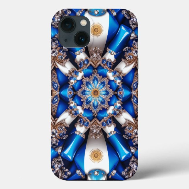 iPhone 13 Fodral-Mate med Argentinas Färg (Baksida)