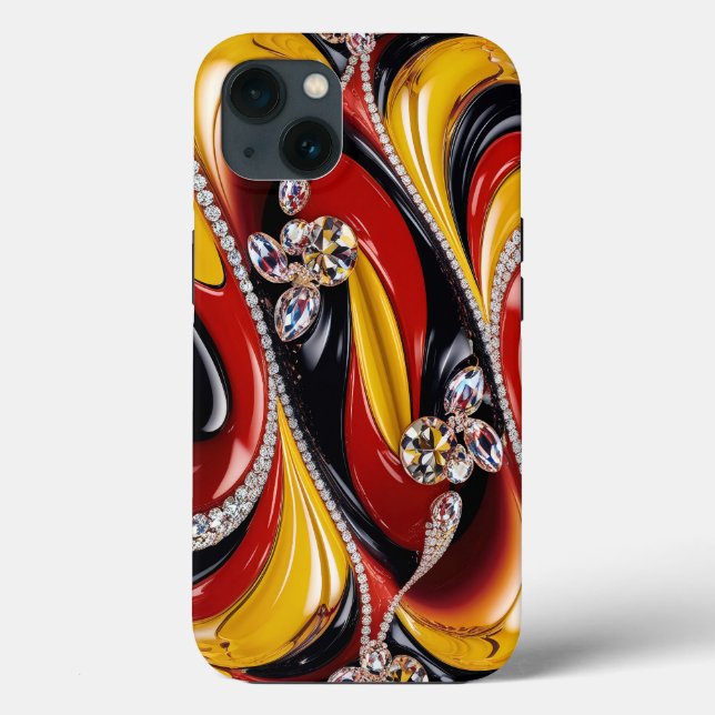 iPhone 13 Fodral-Mate med belgiskt Färg (Baksida)