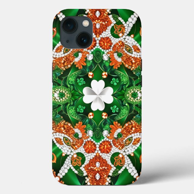 iPhone 13 Fodral-Mate med Irish Färg (Baksida)