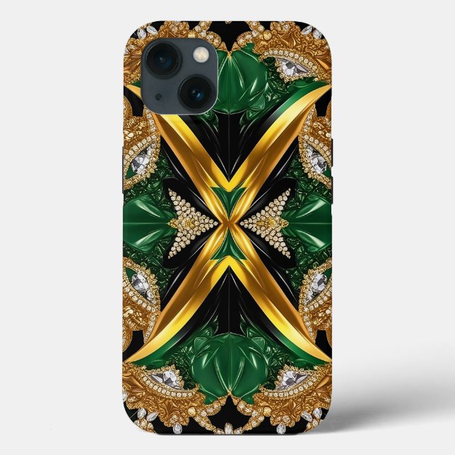 iPhone 13 Fodral-Mate med Jamaica Färg (Baksida)