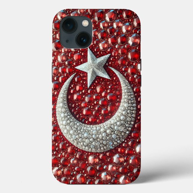 iPhone 13 Fodral-Mate med Turkiska Färg (Baksida)