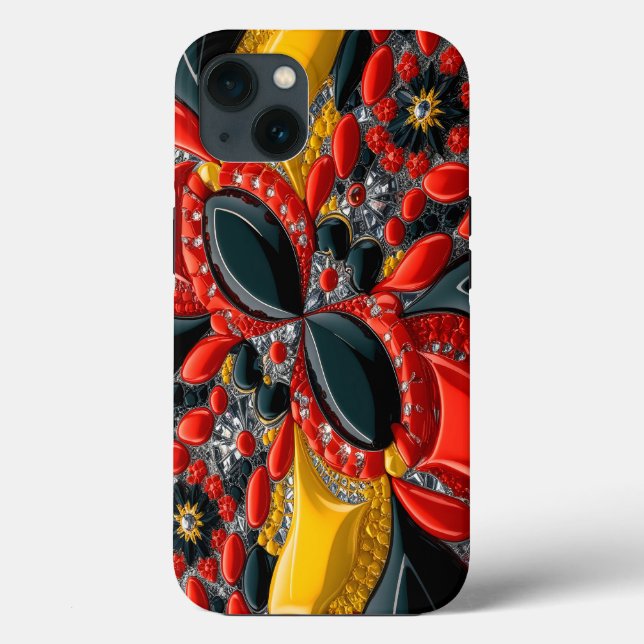 iPhone 13 Fodral-Mate med Tyskland Färg (Baksida)