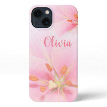 iPhone 13 Fodral Rosa Lily Dam/Girl/Woman