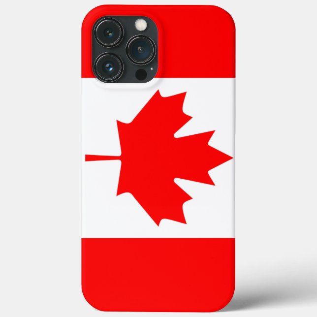 IPhone 13 Pro Max, Cell Fodral, Canada Flagga Logo (Baksida)