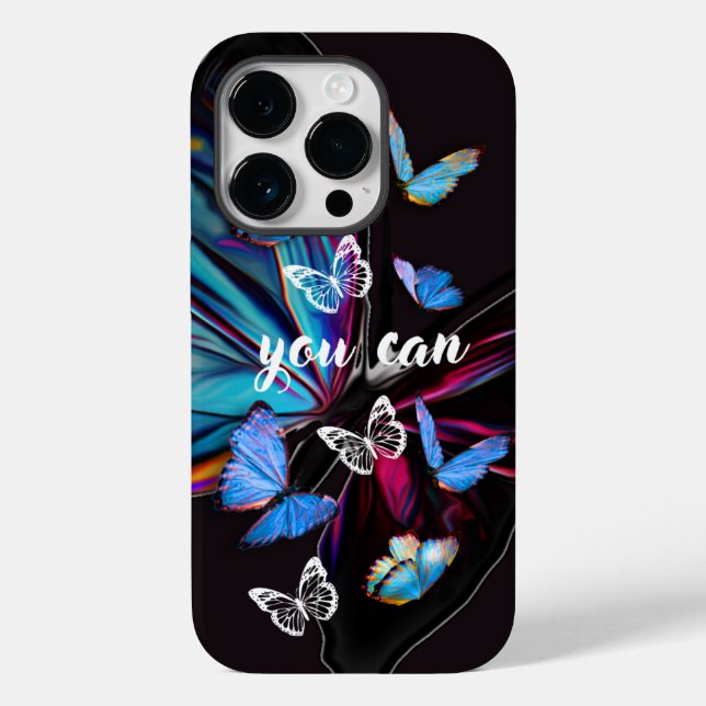 iPhone 14 Butterfly Fodral : DU KAN (Baksida)