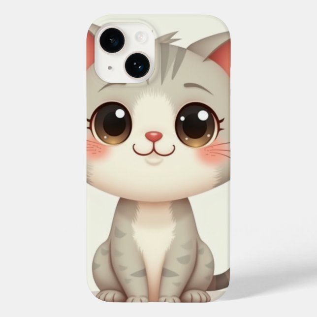 iPhone 14 Caseser (en söt katt) (Baksida)