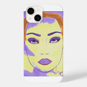 iPhone 14 Fodral Art Deco Women Painting Stil