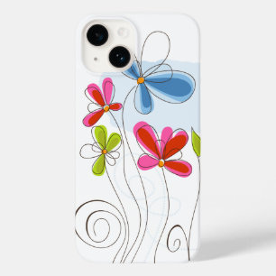 iPhone 14 Fodral-Paintade blommor
