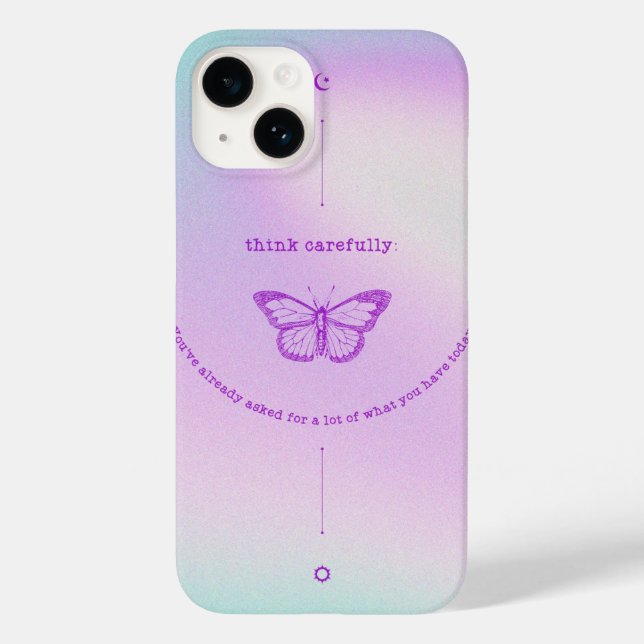 iPhone 14 Fodral - Reflective Butterfly (Baksida)