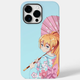 iPhone 14 Pro Max Anime Girl Fodral Cover