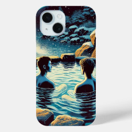 iPhone 15 Fodral - Young manar in onsen