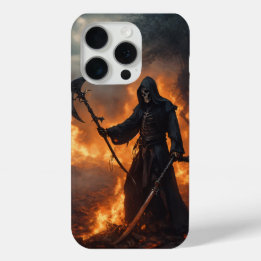 iPhone 15 Pro Fodral med Död Metall Design