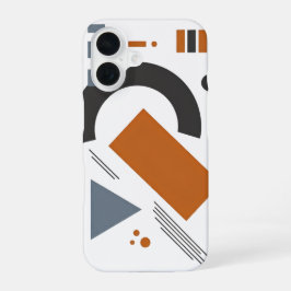 Iphone 16 telefonfodral med geometrisk design