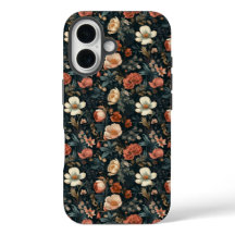iPhone 16 Tuff Fodral, sömlös Blommigt Fodral