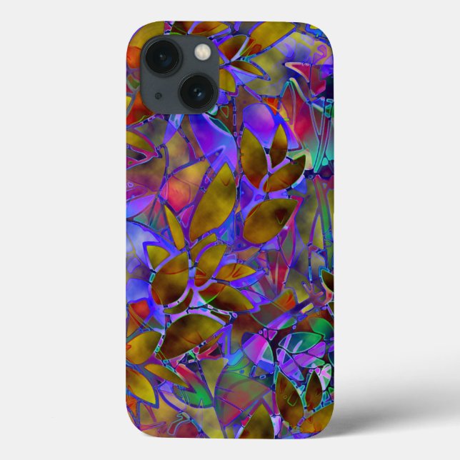 iPhone 6 Tuff Blommigt Fodral Abstrakt Glas fastsa (Baksida)