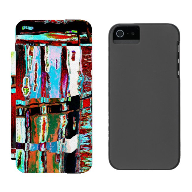 iPhone 6 Wallet Case Collapse Reflection Abstract Incipio iPhone Wallet Skal (Sida vid Sida)