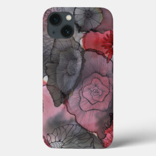 Iphone 7/8 Black Red Berry-telefonväska