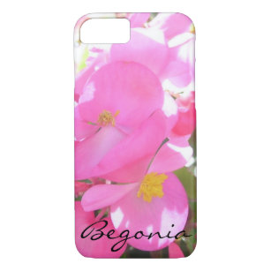 iPhone 8/7 Fodral - Rosa, Sol-Dappled "Begonia"