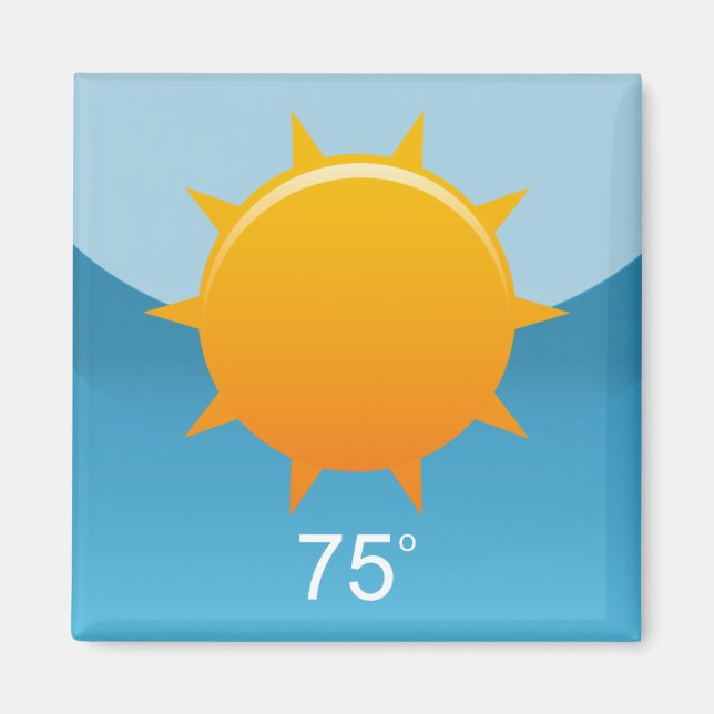 iPhone App Magnet - Väder (Framsidan)