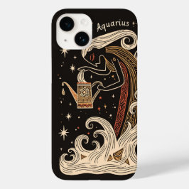 iphone case Aquarius tapesCelestial Zodiac Art