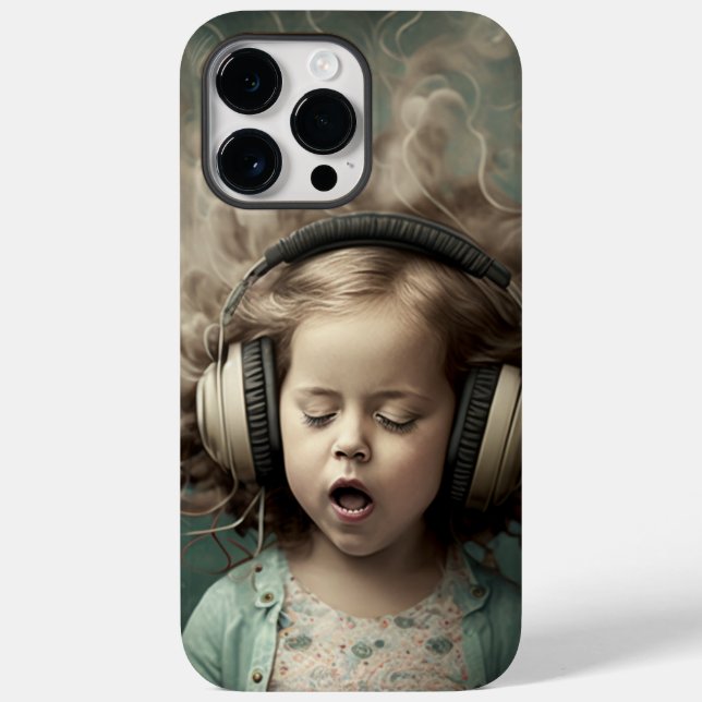 iphone case-design med liten flickdesign (Baksida)