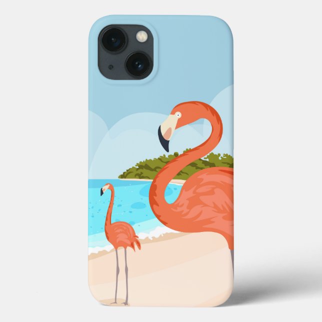 iphone case design Rosa flamingo, Aruba (Baksida)