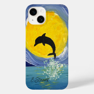 Iphone case - Dolphin Måne Oceanen