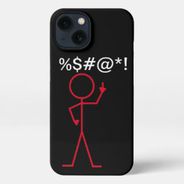 iphone case - "Eff You" Red Stick figur