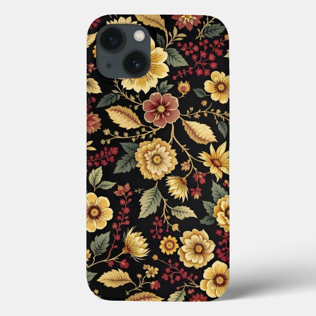 iPhone case flowers pattern  (Baksida)