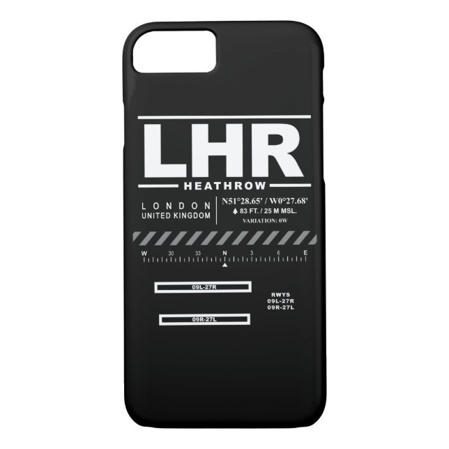 Iphone case för London Heathrow flygplats LHR Case-Mate iPhone Skal (Baksida)