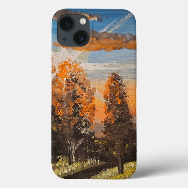 iphone case "Golden Sunset" - Natur i Händer (Baksida)