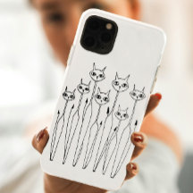 iphone case (Handdragna katter)