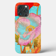 IPHONE CASE JAPANESE POPPY IN A TWILIGHT HIMLAR