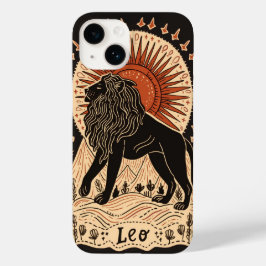 iphone case Leo Celestial Zodiac Art