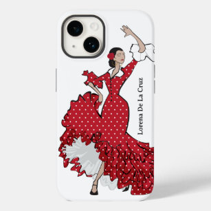 iphone case med texten Flamenco Dancer och Anpassn