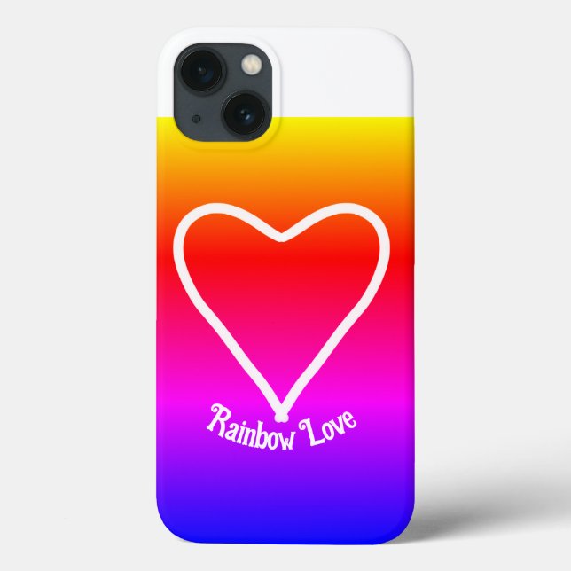 iphone case Rainbow Kärlek Colorful (Baksida)