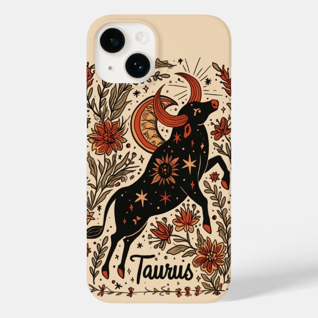 iphone case Taurus Celestial Zodiac Art (Baksida)