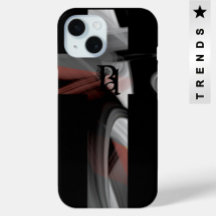 iphone case Trend Abstrakt Black White Powdery