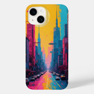 iphone case (vibrerande cityscape)