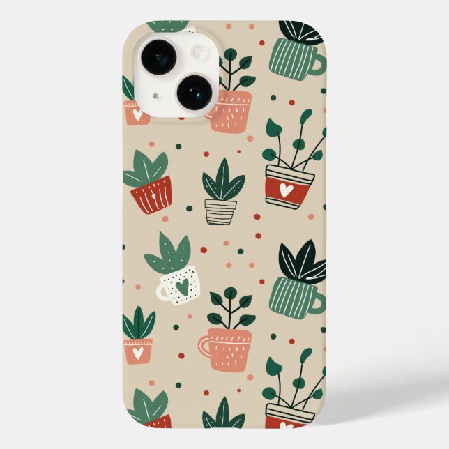iPhone case with I wet my plants design (Baksida)
