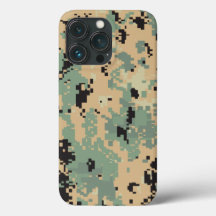 iPhone Digitalt kamouflage-mönster