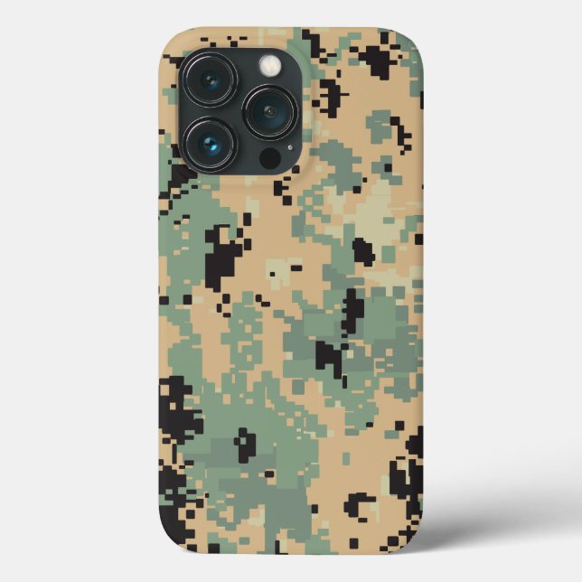 iPhone Digitalt kamouflage-mönster (Baksida)