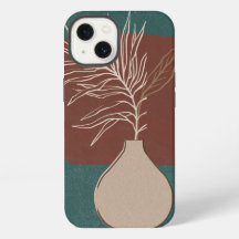 iPhone-fodral i gröna och bruna färger